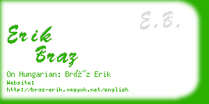 erik braz business card